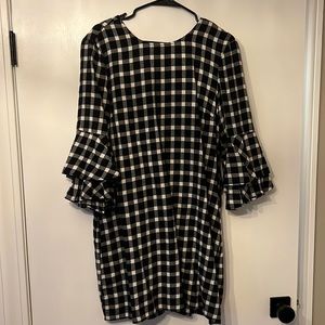 Beachlunchlounge black/white checkered dress